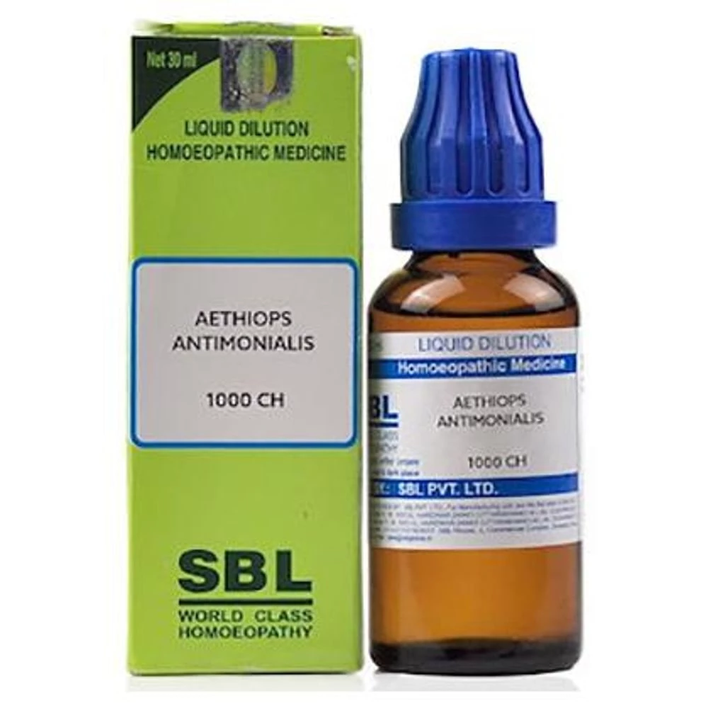 SBL Homeopathy Aethiops Antimonialis Dilution, 1000 CH-1.webp